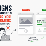 website losing customers - slow loading website example
