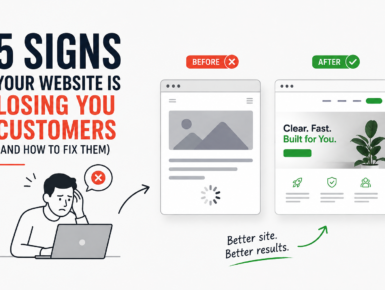 website losing customers - slow loading website example